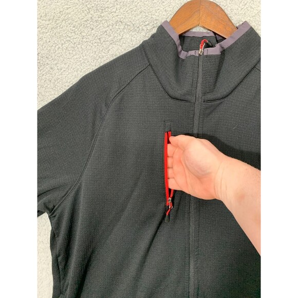 PEBBLE BEACH Large (L) Full Zip Black Red Golf Activewear Jacket Chest Pocket - Picture 6 of 12